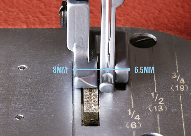 Smooth Presser Foot Set for the Ultrafeed LS Sewing Machine.